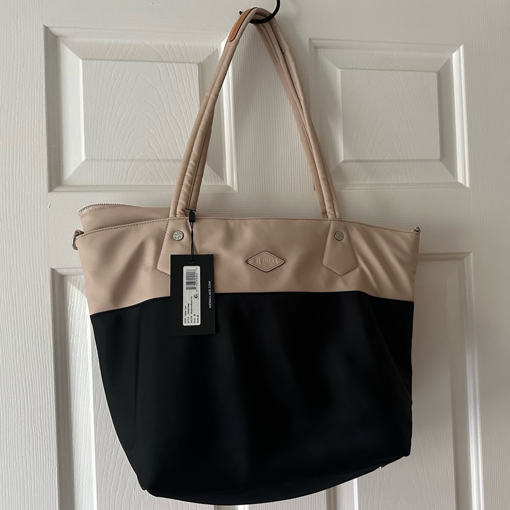 NWT- MZ Wallace Black and Tan SoHo Tote Bag